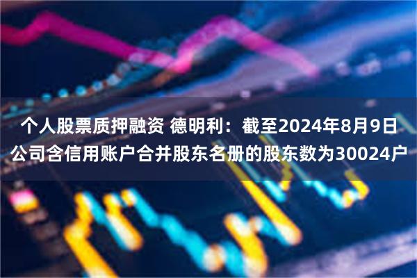 个人股票质押融资 德明利：截至2024年8月9日公司含信用账户合并股东名册的股东数为30024户