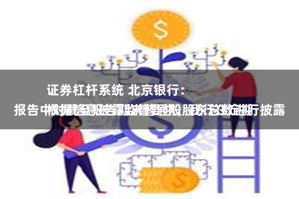 证券杠杆系统 北京银行：
根据信息披露监管要求，我行在定期报告中对截至报告期末普通股股东总数进行披露