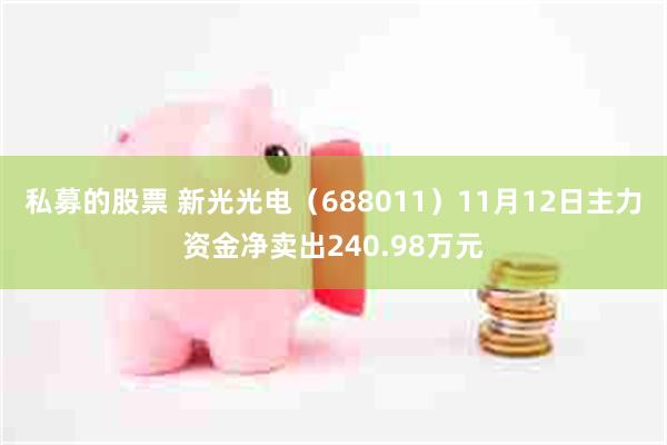 私募的股票 新光光电（688011）11月12日主力资金净卖出240.98万元