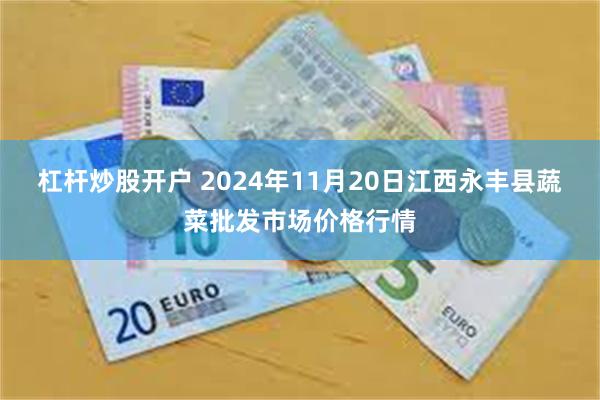 杠杆炒股开户 2024年11月20日江西永丰县蔬菜批发市场价格行情